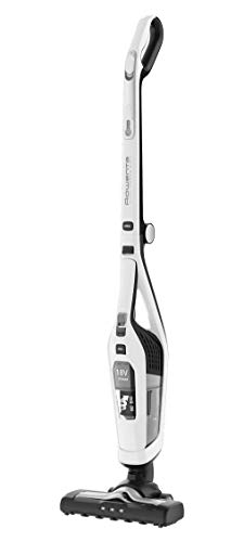 Rowenta RH6737 Dual Force 2-in-1 kabelloser Akku-Stabstaubsauger | integrierter Handstaubsauger | klappbarer Griff | sehr leicht – nur 2,5 kg | LED-Beleuchtung | Weiß