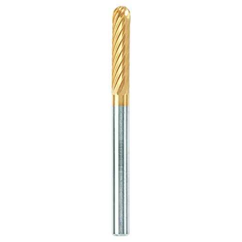 Dremel MAX Wolframkarbid-Hochgeschwindigkeits-Fräsmesser (9903DM) Hochgeschwindigkeits-Fräsmesser mit Titanbeschichtung zum Schnitzen und Gravieren, 3,2 mm, max. Lebensdauer