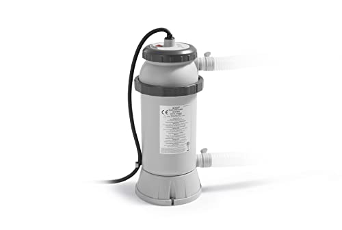 Intex Heater - Poolheizung - Ø 25 x 45 cm - Für runde Easy Set und Kunststoff Frame Pool - Bis zu Ø 457 cm