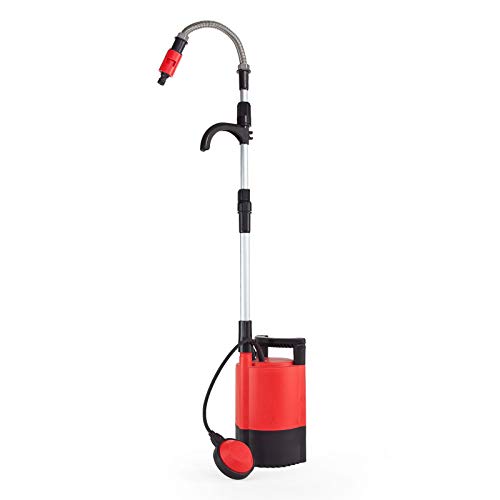 Grafner Regenfasspumpe 400 Watt, Fördermenge 5200 l/h, mit Teleskoprohr, Fassrandhalter, Regulierventil, Schmutzfilter Schwimmschalter, Förderhöhe: max. 11 Meter