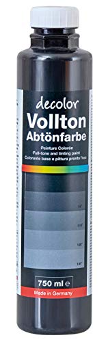 decotric Decolor Abtönfarbe Schwarz, 750ml, 4007955904014