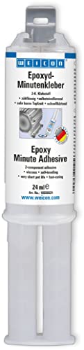 WEICON 10550024 Epoxyd-Minutenkleber 24 ml Doppelspritze 2-Komponenten Epoxidharz Klebstoff