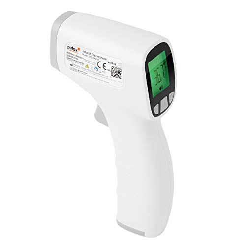 Pulox Fieberthermometer kontaktlos Stirnthermometer Infrarot JPD-FR202 hygienische Messung der Körpertemperatur für Kinder, Erwachsene, Babys