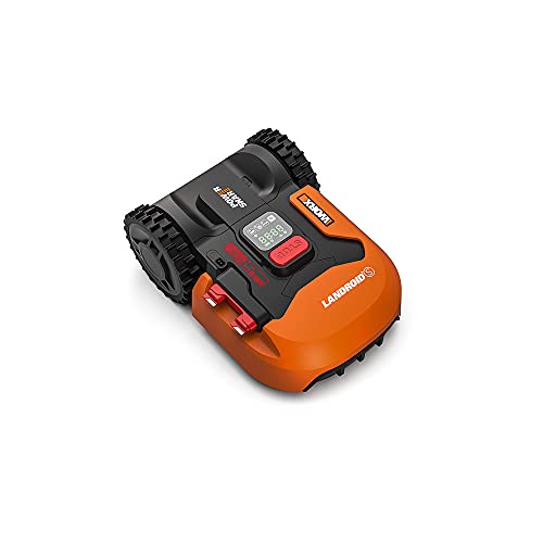 WORX Landroid S WR130E Mähroboter/Akkurasenmäher für kleine Gärten bis 300 qm/Selbstfahrender Rasenmäher für einen sauberen Rasenschnitt