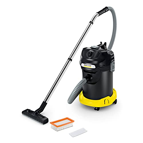 Kärcher AD 4 Premium Aschesauger und Trockensauger ideal für die Reinigung von Kaminen, Pelletöfen und Grills (mit Filterreinigung, 17-Liter-Metallbehälter, Reinigung ohne Schmutzkontakt)