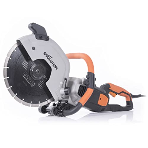 Evolution R300DCT 300 mm Betonsäge - 2400W Motor, kein Benzin, 115 mm Schnitt, inkl. Diamantblatt für Mauerwerk