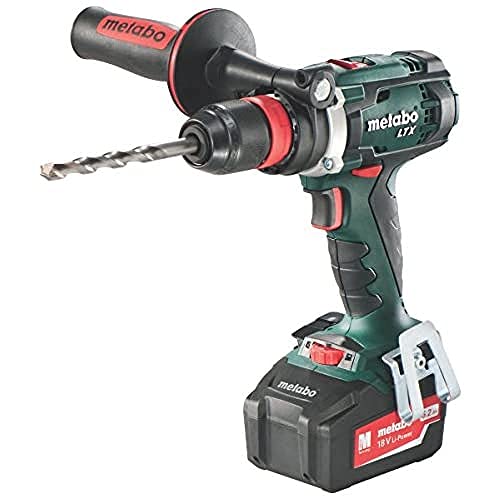 Metabo Akku-Bohrschrauber BS 18 LTX Quick (602193650) 18V 2x Li-Ion; Ladegerät ASC 55; metaBOX 145 L, Art des Akkupacks: Li-Ion , Akkuspannung: 18 V, Akkukapazität: 2 x 5.2 Ah