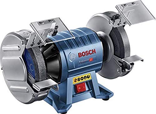 Bosch Professional Doppelschleifer GBG 60-20 (600 Watt, Schleifscheiben-Ø 200 mm, Leerlaufdrehzahl 3.600 min-1, inkl. 2x Schleifscheibe Normalkörnung, im Karton)