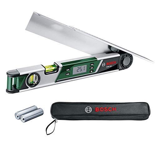 Bosch Winkelmesser PAM 220 (Winkel bis 220° präzise messen und übertragen, mit integrierter Berechnungsfunktion für Gehrungswinkel)