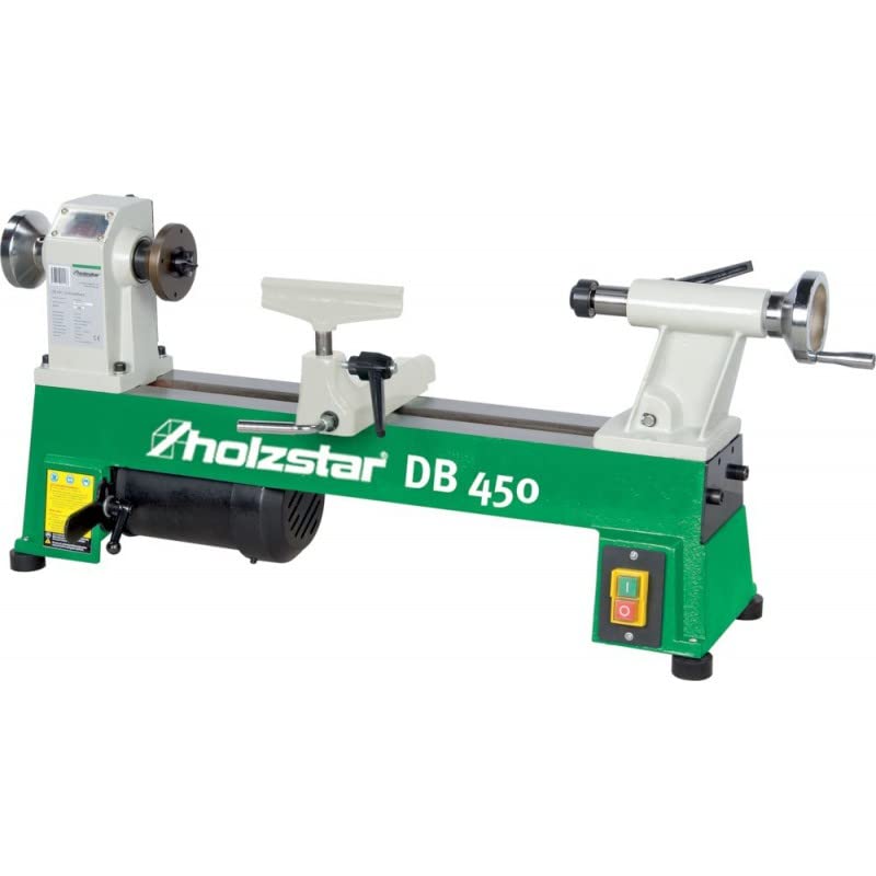 Holzstar Drechselbank „Klein“ DB 450 (230 V Drehdurchm. max. 254 mm, 5 Drehzahlstufen) 5920450