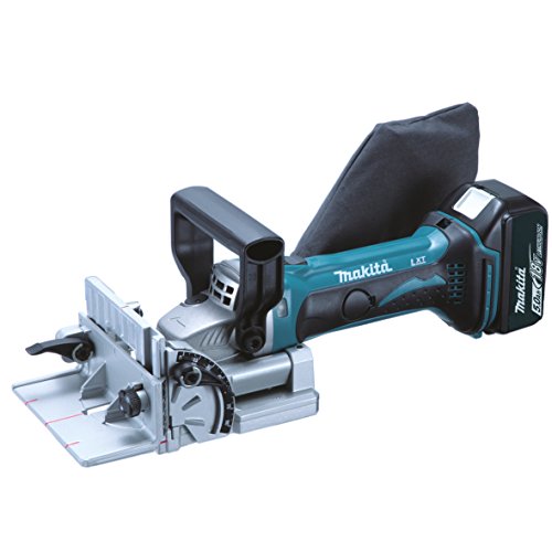 Makita DPJ180RTJ Elektrowerkzeuge Akku-Nutfräse 18 V, 2 Akkus + Ladegerät im MAKPAC, türkisschwarz, mit 2X 5,0 Ah