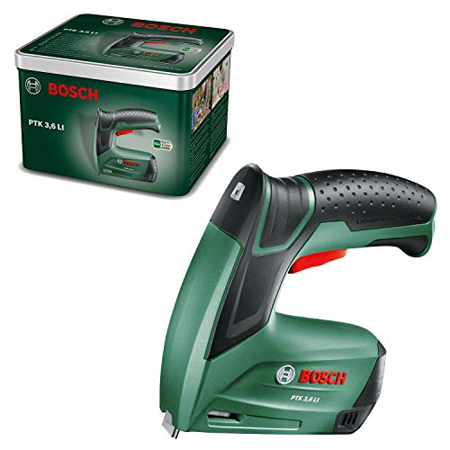 Bosch Akku Tacker PTK 3,6 LI (Integrierter Akku, 3,6 Volt, 30 Schläge/min, in Metalldose)