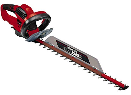 Einhell Elektro-Heckenschere GE-EH 6560 (650 W, Messer aus lasergeschnittenem u. diamantgeschliffenem Stahl, Metallgetriebe, Stoßschutz, inkl. Köcher)
