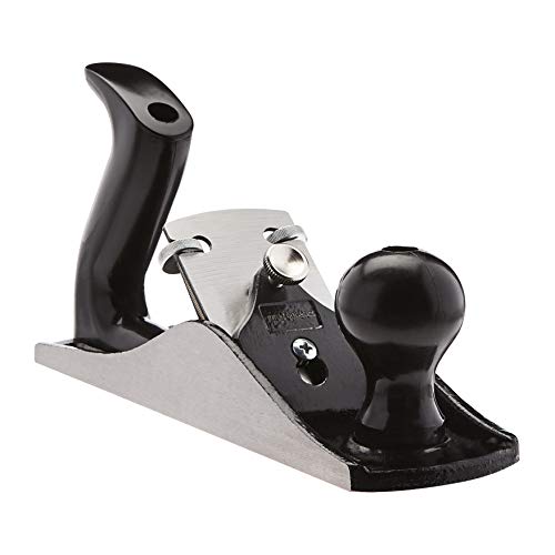 Amazon Basics No.4 Adjustable Universal Bench Hand Plane - 2-Inch Blade And Plastic Handles For Precision Woodworking