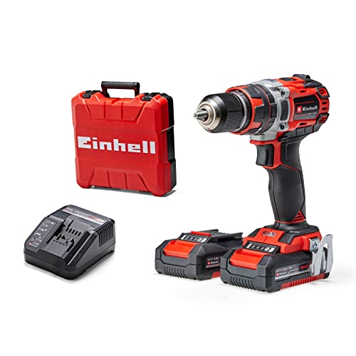 Einhell Professional Akku-Schlagbohrschrauber TP-CD 18/50 Li-i BL Kit Power X-Change (18 V, Brushless, 50 Nm, Schlagbohrfunktion, inkl. 2x 2,0 Ah Akkus + Ladegerät)