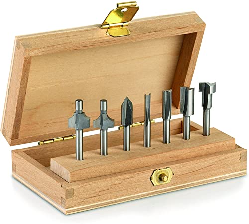 Dremel 660 Fräser Set, 7-teiliges Mehrzweck-Fräser-Set für verschiedenste Fräsarbeiten wie z.B. in Ecken, Kanten, Geraden u.v.m.