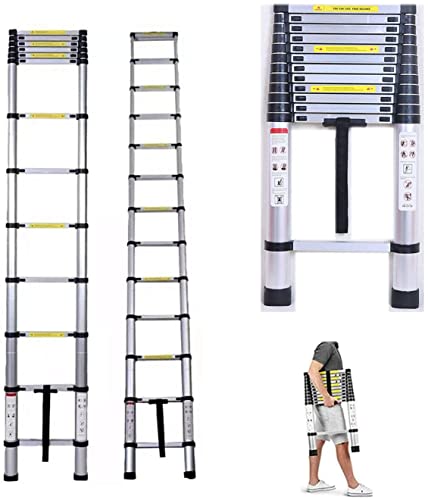 Mehrzweckleiter 5m Teleskopleiter Alu-Klappleiter Rutschfester Ausziehbare Robust Stehleiter 150 kg/330 Pfund Belastbarkeit