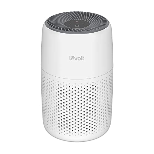 LEVOIT HEPA Luftreiniger mit Aromatherapie, 7 Watt energiesparend, Air Purifier mit 3 Geschwindigkeiten gegen Schimmel Staub Tierhaare bis zu 0,3 μm für Allergiker Schlafzimmer, 25dB, Weiß