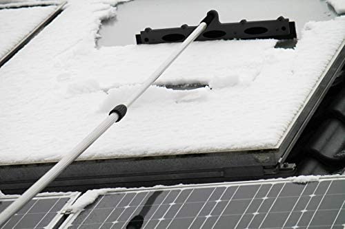 Profi Teleskopstange Photovoltaik Schnee - 6 Meter Stange und Schneeschieber + Grip Protektor