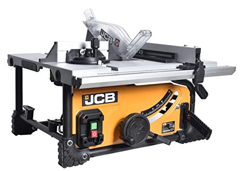 JCB Profi Tischkreissäge 210JS Modell 2021 NEU mit Sanftanlauf (1500W, HM Sägeblatt 210 mm, Schnitttiefe 50-70 mm, Schnittwinkel 45-90 Grad, Zubehör)