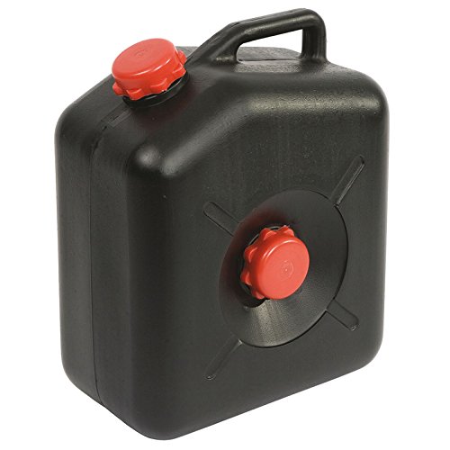 Bo-Camp Plascon WW23L Abwassertank Tragbarer Camping Kanister Abwasserkanister Abwasser Tank 23 L Schwarz