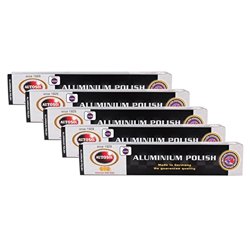 Autosol 5X Aluminium Polish Aluminiumpolitur Politur Alu Reiniger Paste 75 ml