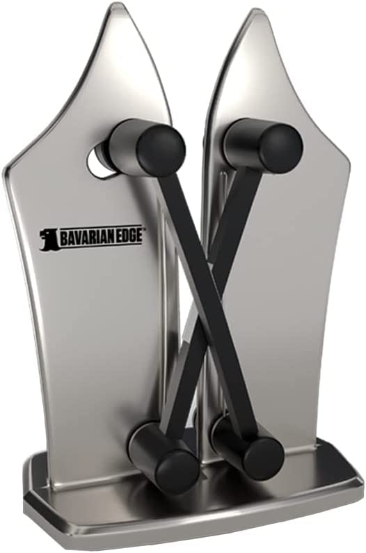 Bavarian Edge Messerschärfer – Messerschleifer für alle Messer inklusive Sägemesser – nie wieder stumpfe Messer mit dem Messerschärfer - Profi aus Wolframkarbid