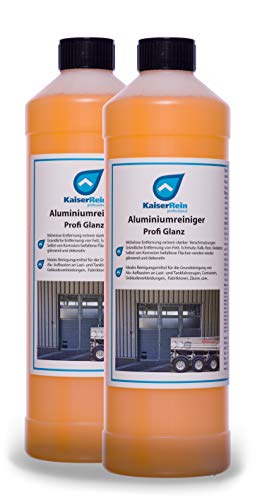 KaiserRein Alu Reiniger Aluminium Reiniger Profi Glanz 2 x 1L Aluminiumgrundreiniger Auto KFZ Fassaden Zaun Auto Tank LKW