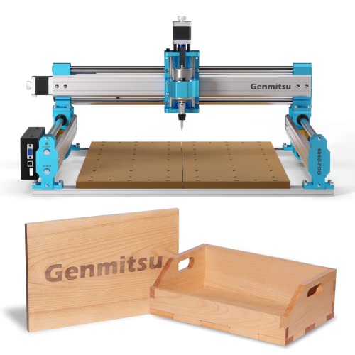 Genmitsu CNC-Maschine 4040-PRO für Holz-Acryl-MDF-Nylon-Fräsarbeiten, GRBL-Steuerung, 3-Achsen-CNC-Fräsmaschine, Arbeitsbereich 400 x 400 x 78mm