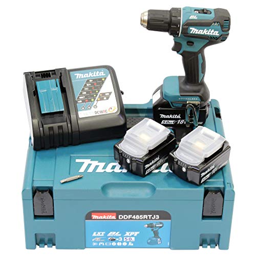 Makita DDF485RTJ3 Akku-Bohrschrauber 18, 0V