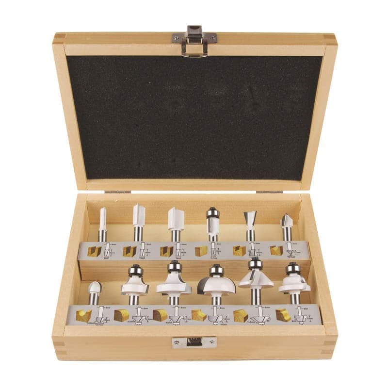 Makita Fräser Set, 8 mm, 12 Stück, D-53556
