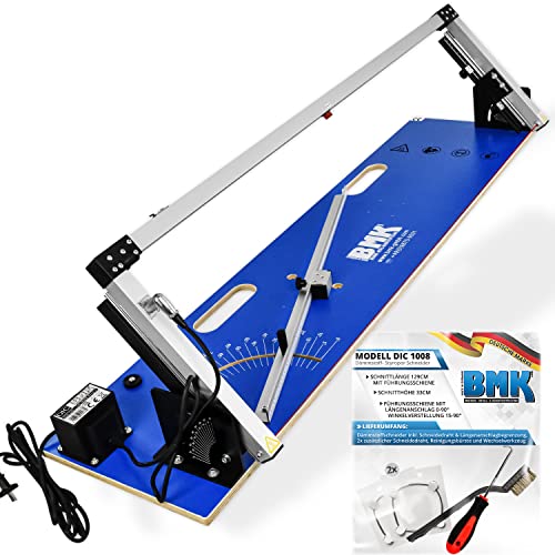 BMK Dämmstoffschneider Styroporschneider | Schnittlänge 129cm, Schnitthöhe 33cm | Thermosäge Heißer Draht für WDVS aus Styropor und Styrodur