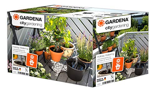 Gardena city gardening Urlaubsbewässerung: Pflanzenbewässerungs-Set für drinnen und draußen, individuelle Bewässerung von bis zu 36 Pflanzen (1265-20)
