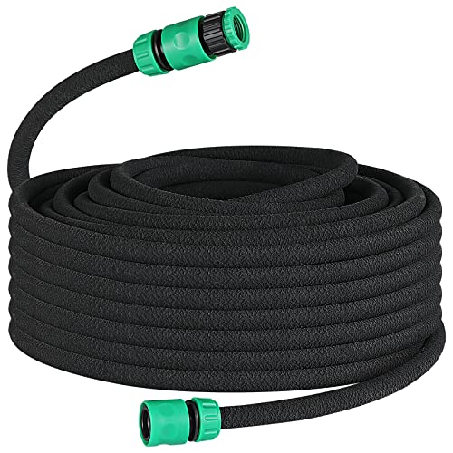 50m Tropfschlauch Set, Perlschlauch für Tropfbewässerung, Gartenschlauch für Bewässerung, Gärten, Rasen, Terrassen