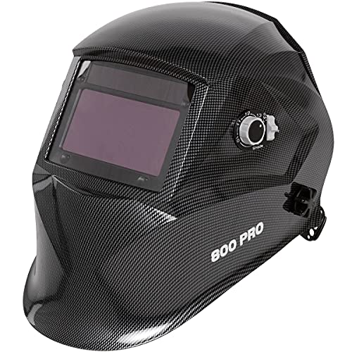 Proteco-Werkzeug® PRO 800 Automatik Schweißhelm XXL Sichtfeld Solar Schweisshelm Schweissmaske Schweißschild Automatikhelm AKTION inkl. 10 Ersatzscheiben in unserem Shopwert von € 29,50