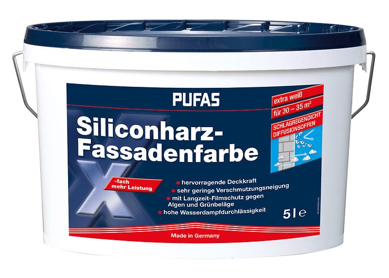 Pufas Siliconharzfassadenfarbe 5,000 L