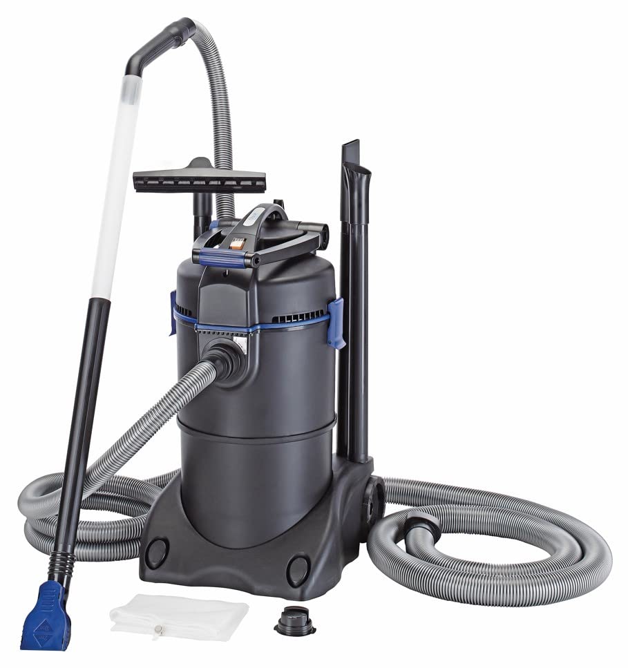 Oase 37102 PondoVac 3 Teichschlamm Sauger 1600 W 4000 l / h - schnelle Bodenreinigung und Wasseraufbereitung ohne Unterbrechung für Gartenteich Fischteich Schwimmteich Pool und Haushalt, Schwarz