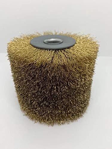 FANZTOOL Satinierwalze Schleifbürste für Satiniermaschine, Schleifbreite 100 mm, Scheuerdurchmesser 120 mm (Metal)