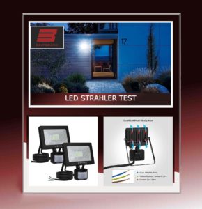 LED-Strahler mit Bewegungsmelder Test