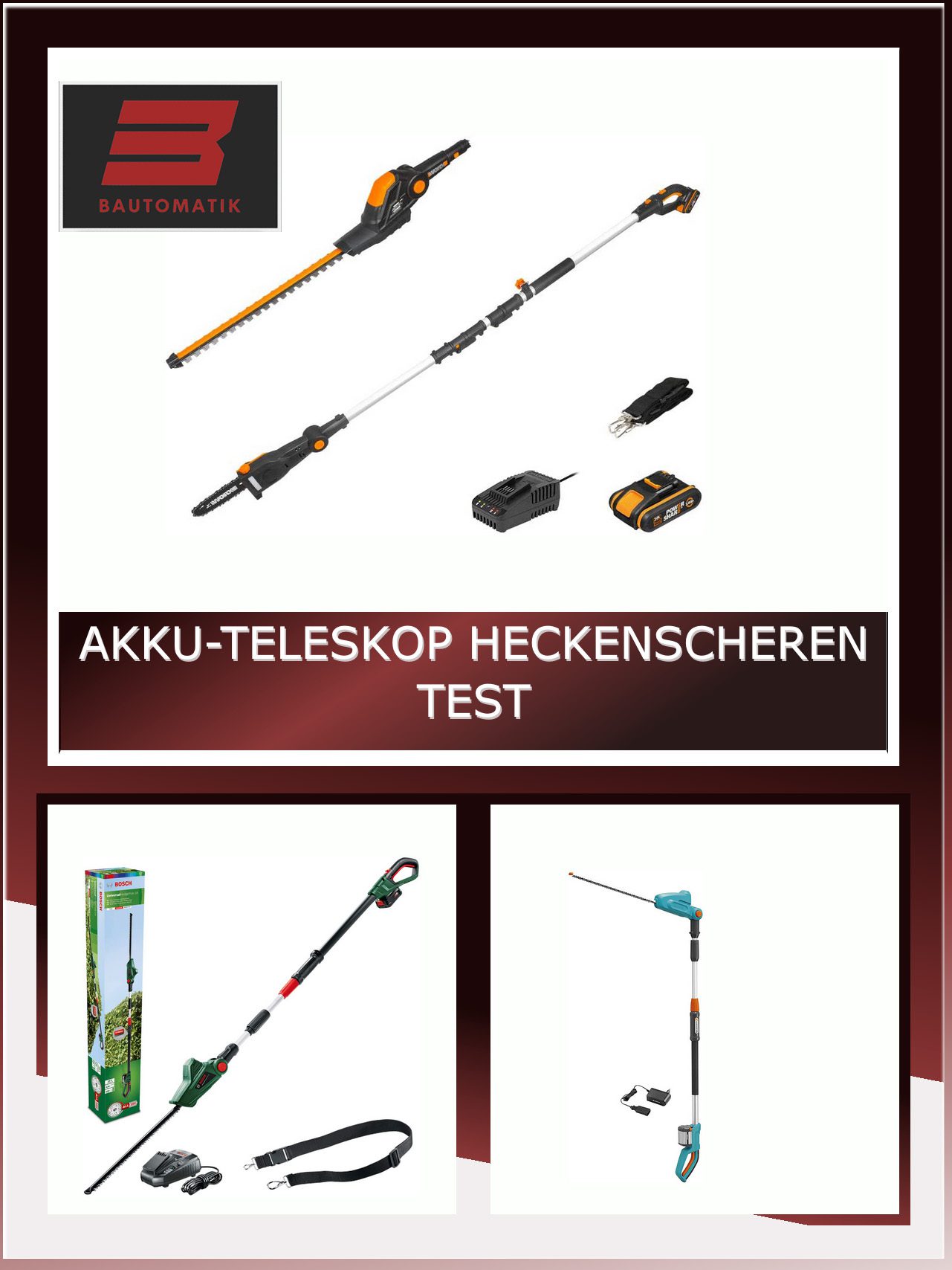 ᐅ AkkuTeleskop Heckenscheren Test und Vergleich • 2024 Modelle