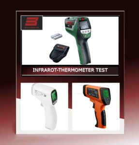 Infrarot-Thermometer Test