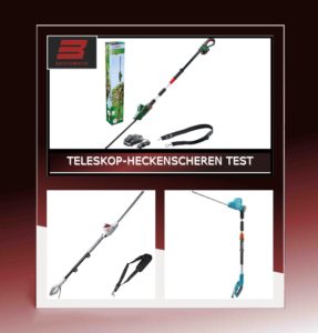 Teleskop-Heckenscheren Test